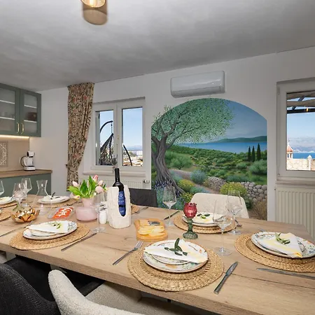 شقة Luxury Sea View John With Pool & Jacuzzi