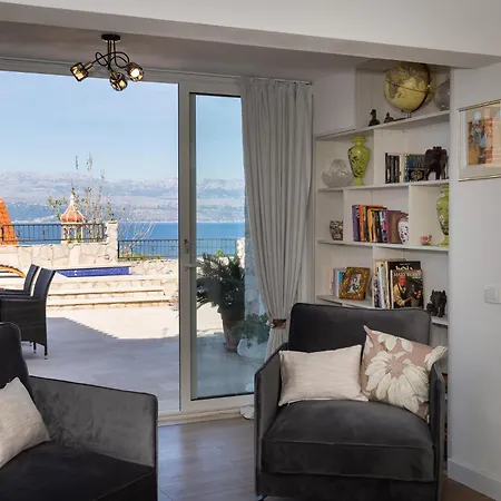 شقة Luxury Sea View John With Pool & Jacuzzi سوتيفان